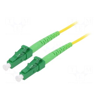 Fiber patch cord | OS2 | LC/APC,both sides | 10m | LSZH | yellow