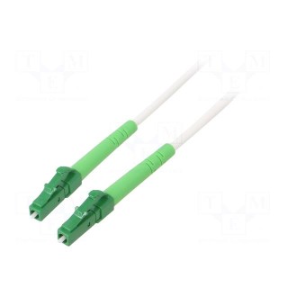 Fiber patch cord | OS2 | LC/APC,both sides | 3m | LSZH | white