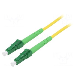 Fiber patch cord | OS2 | LC/APC,both sides | 3m | LSZH | yellow