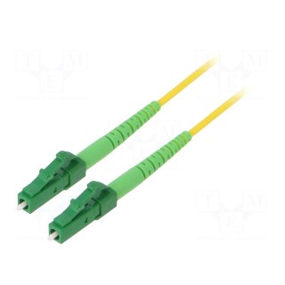 Fiber patch cord | OS2 | LC/APC,both sides | 5m | LSZH | yellow