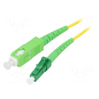 Fiber patch cord | OS2 | LC/APC,SC/APC | 15m | Optical fiber: 9/125um