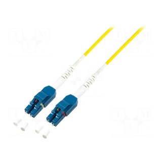 Fiber patch cord | OS2 | both sides,LC/UPC | 3m | LSZH | yellow