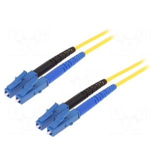 Fiber patch cord | OS2 | both sides,LC/UPC | 2m | LSZH | yellow