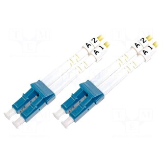 Fiber patch cord | OS2 | LC/UPC,both sides | 3m | LSZH | yellow