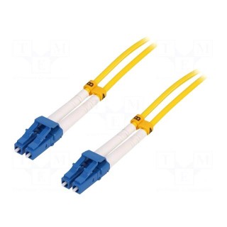 Fiber patch cord | OS2 | LC/UPC,both sides | 75m | LSZH | yellow