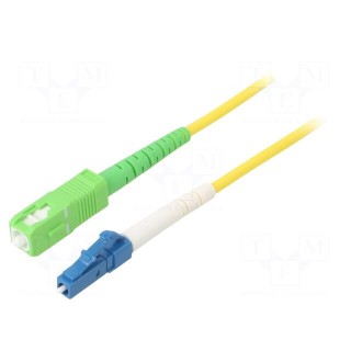Fiber patch cord | OS2 | LC/UPC,SC/APC | 0.5m | LSZH | yellow