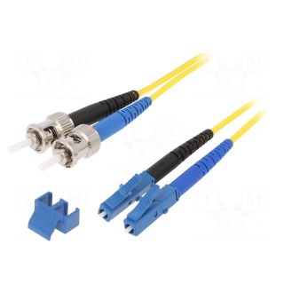 Fiber patch cord | OS2 | ST/UPC,LC/UPC | 2m | LSZH | yellow