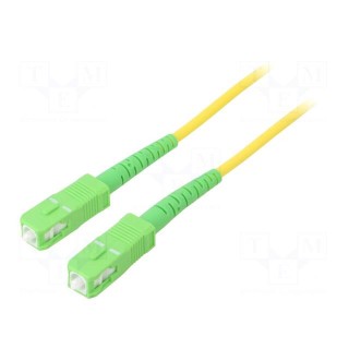 Fiber patch cord | OS2 | SC/APC,both sides | 10m | LSZH | yellow