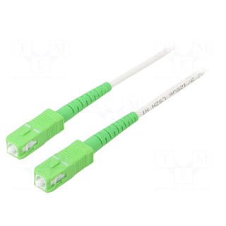 Fiber patch cord | OS2 | SC/APC,both sides | 15m | LSZH | white