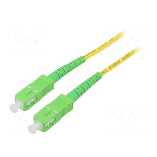 Fiber patch cord | OS2 | SC/APC,both sides | 15m | LSZH | yellow