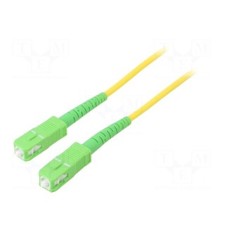 Fiber patch cord | OS2 | SC/APC,both sides | 1m | LSZH | yellow