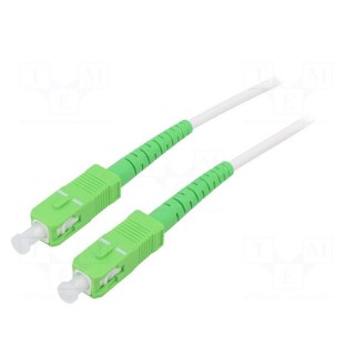 Fiber patch cord | OS2 | SC/APC,both sides | 20m | LSZH | white
