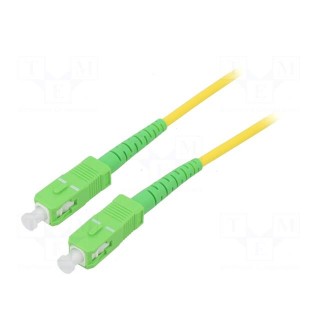 Fiber patch cord | OS2 | SC/APC,both sides | 20m | LSZH | yellow