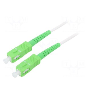 Fiber patch cord | OS2 | SC/APC,both sides | 25m | LSZH | white
