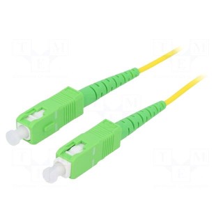 Fiber patch cord | OS2 | SC/APC,both sides | 10m | LSZH | yellow