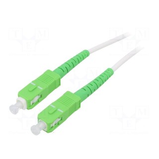 Fiber patch cord | OS2 | SC/APC,both sides | 30m | LSZH | white