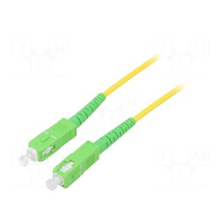 Fiber patch cord | OS2 | SC/APC,both sides | 5m | LSZH | yellow