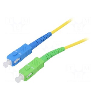 Fiber patch cord | OS2 | SC/APC,SC/UPC | 15m | Optical fiber: 9/125um