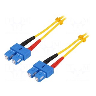 Fiber patch cord | OS2 | SC/UPC,both sides | 2m | LSZH | yellow