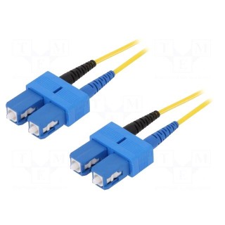Fiber patch cord | OS2 | both sides,SC/UPC | 2m | LSZH | yellow