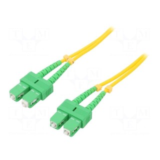 Fiber patch cord | both sides,SC/APC | 90m | LSZH | yellow