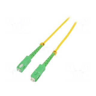 Fiber patch cord | both sides,SC/APC | 3m | LSZH | yellow