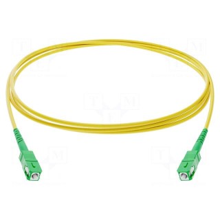 Fiber patch cord | both sides,SC/APC | 5m | Optical fiber: 9/125um