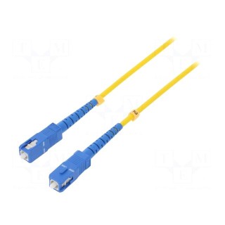 Fiber patch cord | both sides,SC/UPC | 10m | LSZH | yellow