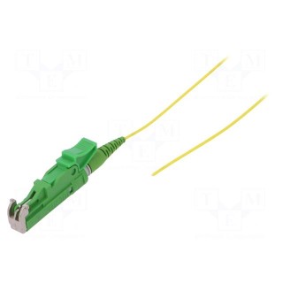 Optic fiber pigtail | E2/APC | 1m | Optical fiber: 900um | yellow