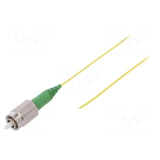 Optic fiber pigtail | FC/APC | 2m | Optical fiber: 900um | yellow
