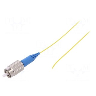 Optic fiber pigtail | FC/UPC | 2m | Optical fiber: 900um | yellow