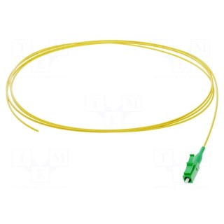 Optic fiber pigtail | LC/APC | 1m | Optical fiber: 900um | yellow