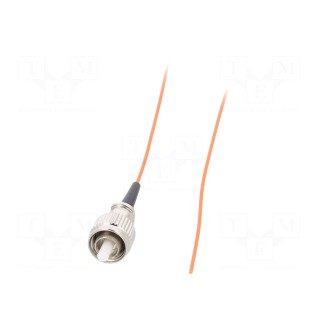 Optic fiber pigtail | OM2 | FC/UPC | 2m | LSZH | orange | Wire dia: 0.9mm