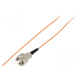 Optic fiber pigtail | OM2 | FC/UPC | 3m | LSZH | orange | Wire dia: 0.9mm