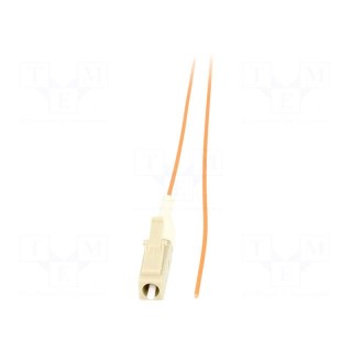 Optic fiber pigtail | OM2 | LC/UPC | 1m | LSZH | Connector colour: grey