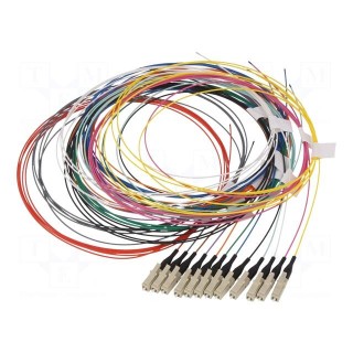 Optic fiber pigtail | OM2 | LC/UPC | 2m | LSZH | Connector colour: blue