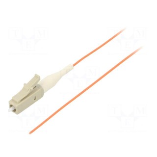 Optic fiber pigtail | OM2 | LC/UPC | 2m | LSZH | Connector colour: grey
