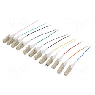 Connector: fiber optic | patchcord | both sides,LC | snap fastener