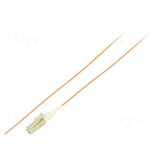 Optic fiber pigtail | OM2 | LC/UPC | 3m | LSZH | Connector colour: grey