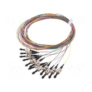 Optic fiber pigtail | OM2 | ST/UPC | 2m | LSZH | Connector colour: blue