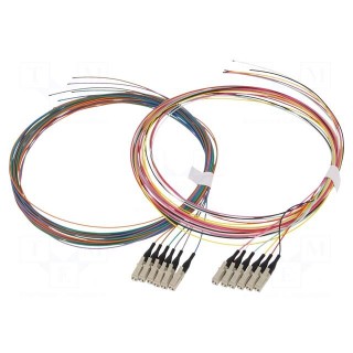 Optic fiber pigtail | OM3 | LC/UPC | 2m | LSZH | Connector colour: blue