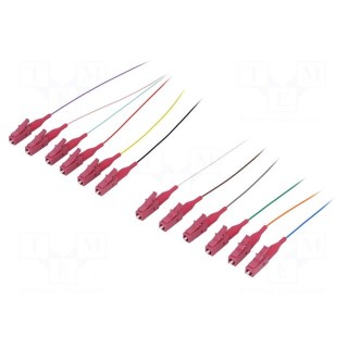 Optic fiber pigtail | OM4 | LC/UPC | 2m | Optical fiber: 9/125um | LSZH