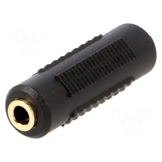 Adapter | Jack 3.5mm socket,both sides | Plating: gold-plated