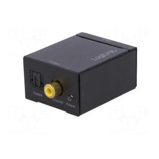 Analog-to-digital converter | 5VDC | Input: RCA socket x2 | black
