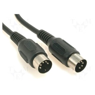 Cable | DIN 5pin plug,both sides | 1.2m