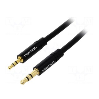 Cable | Jack 2.5mm 3pin plug,Jack 3.5mm 3pin plug | 0.5m | black