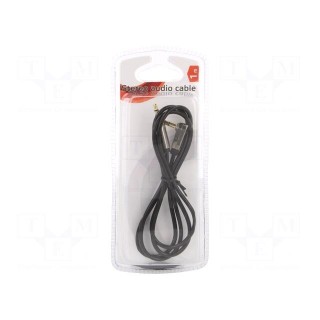 Cable | Jack 3.5mm 3pin plug,Jack 3.5mm 3pin angled plug | 1.8m