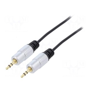 Cable | Jack 3.5mm plug,RCA plug x2 | 1m | Plating: gold-plated