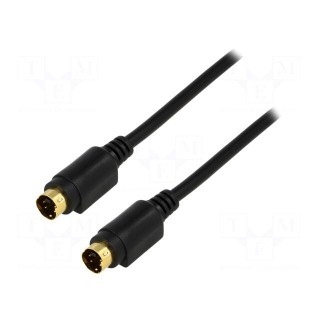 Cable | both sides,Mini-DIN plug 4pin | 2m | Plating: gold-plated