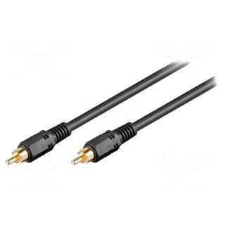 Cable | RCA plug,both sides | 5m | Plating: nickel plated